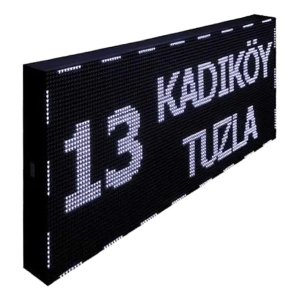 Kayan yazı beyaz led tabela 64×64